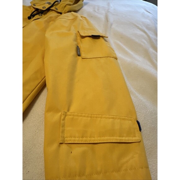 Pacific Trail Women L Outdoor Wear Wind Breaker Rain Coat Hooded Jacket Yellow - Picture 6 of 16
